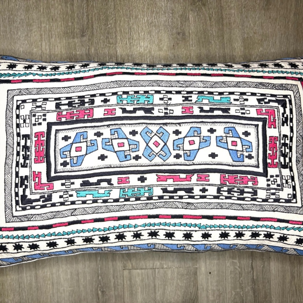 Mara Hoffman x Anthropologie pillow 24x14